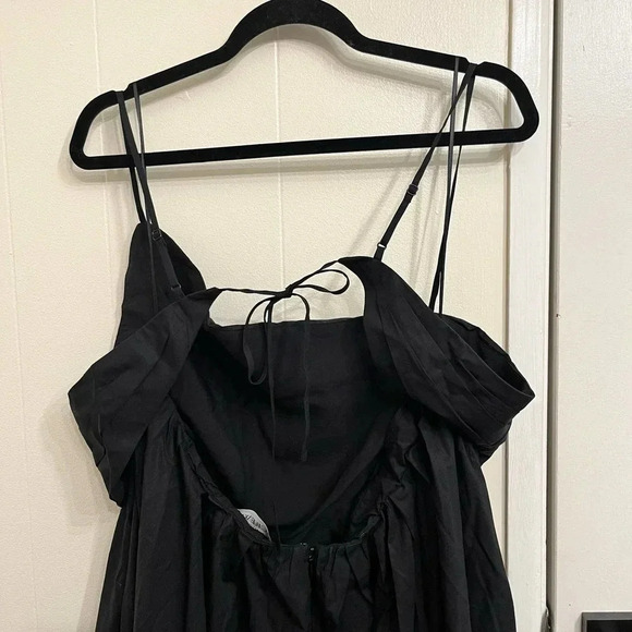 J. Crew Collection black cut out midi dress open back NWT size 18 - Picture 7 of 8